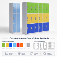 Armoire de rangement en métal moderne pour l'école avec casiers pour la salle de classe de la maternelle, utilisation en extérieur et en hôtel, 9 à 30 portes, garantie de 5 à 10 ans