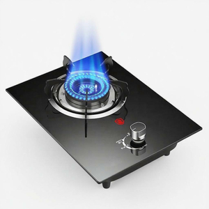 Estufa <span class=keywords><strong>de</strong></span> <span class=keywords><strong>Gas</strong></span> <span class=keywords><strong>de</strong></span> un Solo Quemador con Placa <span class=keywords><strong>de</strong></span> Vidrio Templado Negro y Perillas <span class=keywords><strong>de</strong></span> Seguridad, Cocina <span class=keywords><strong>de</strong></span> <span class=keywords><strong>Gas</strong></span> Integrada para <span class=keywords><strong>Cocinas</strong></span> <span class=keywords><strong>Modernas</strong></span> - Product Image 5