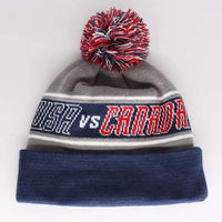 Conjunto de Gorro y Bufanda Tejidos para Eventos Deportivos Internacionales, con Texto y Emblema Jacquard Personalizados, Accesorio de Invierno para Eventos y Regalos