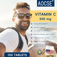 Comprimés de Vitamine C Pure OEM 500mg sous forme d'acide ascorbique, complément de Vitamine C, non destiné aux nouveau-nés