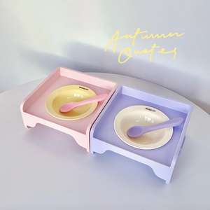 ABS grosir kustom musim panas keramik mangkuk kucing Spliceable Pet Fountain desainer mangkuk air untuk luar ruangan untuk perjalanan anjing hewan - Product Image 3