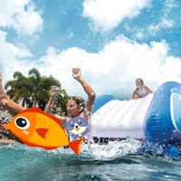 INTEX 58849 KOOL SPLASH WATER SLIDE Sommer Outdoor PVC Aufblasbarer Pool Wellenbilder Wasser rutsche Fun Play Center