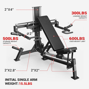 Máquina Multifuncional Ajustable para Press Horizontal con Inclinación, para Ejercicios de Hombros y Pecho, para Gimnasio - Product Image 5