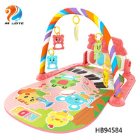 Alfombra de Juego para Bebés Personalizada OEM, Roja/Azul, 1 cm de Grosor, de Algodón Suave, Alfombra Musical de Piano para Actividades de Bebés, Juguete Educativo