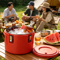 Glacière isotherme en acier inoxydable 5L 10L 20L 40L 75L, chauffe-plats et distributeur de boissons