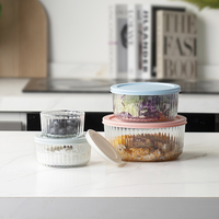 Boîte à lunch empilable en verre borosilicate de haute qualité, récipients de préparation des repas, sans BPA, compatible micro-ondes, compatible lave-vaisselle, hermétique