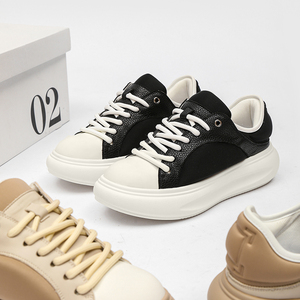 <span class=keywords><strong>Zapatos</strong></span> de lona deportivos de <span class=keywords><strong>suela</strong></span> <span class=keywords><strong>alta</strong></span> para <span class=keywords><strong>hombre</strong></span> y mujer con logotipo personalizado, <span class=keywords><strong>zapatos</strong></span> para caminar informales a la moda con interior alto para la primavera y el otoño - Product Image 4