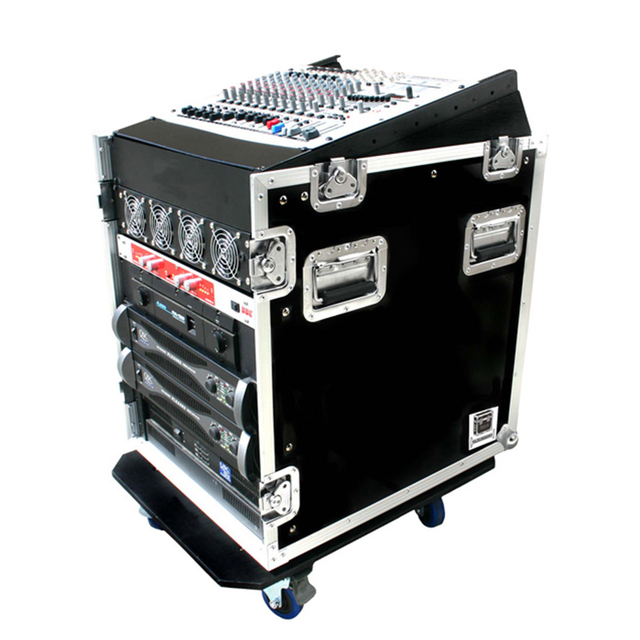 ANYCASE Computer Monitor Flight Case (Rack/Mixer Case) Plywood Aluminum Hardware Customizable Size Logo TUV Certified