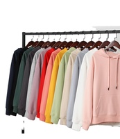 Pull épais et chaud en polaire pour hommes logo oem personnalisé décontracté blanc uni hiver chaud pull à capuche sweat à capuche sweats à capuche