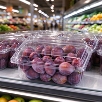Boîte cadeau de fruits de luxe, design personnalisé, emballage en plastique pour panier de fruits frais