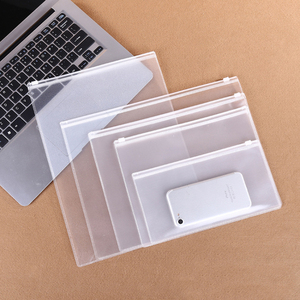 A4 B5 A5 A6 Dây Kéo PP Phong Bì Pouch Bag Rõ Ràng Frosted Zip Pocket Tự Seal Poly Túi Mỹ Phẩm Vải Lưu Trữ Tập Tin Organizer Túi - Product Image 1