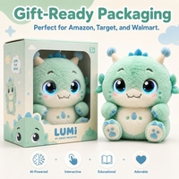 Jouet en peluche intelligent IA personnalisé OEM, monstre interactif ChatGPT, compagnon émotionnel, cadeau éducatif pour enfants, vente en gros