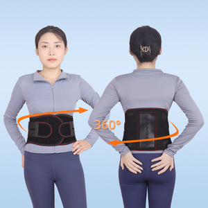 Cinturón de soporte lumbar con placa de acero y almohadilla de soporte para el dolor de espalda baja, adecuado para hombres y mujeres, transpirable. - Product Image 1
