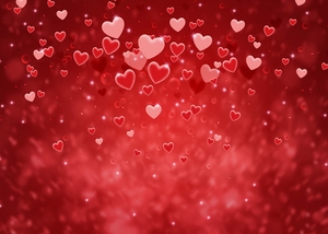 Toile de fond romantique pour la Saint-Valentin avec motif en forme de cœur pour photomaton, diffusion en direct, photographie de <span class=keywords><strong>couple</strong></span> - Product Image 2