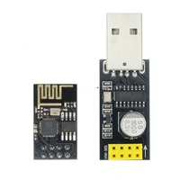 Módulo Adaptador USB a ESP8266 ESP01 WIFI, Placa Adaptadora para Comunicación Inalámbrica con Celulares y Computadoras, Desarrollo de Microcontroladores