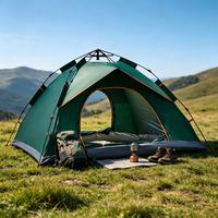 Tente de camping gonflable portable, résistante au vent, imperméable, abri épaissi, sans installation requise, pour la plage, la randonnée en plein air