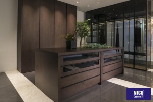 Sous-vêtement en bois et noyer, <span class=keywords><strong>armoire</strong></span> <span class=keywords><strong>de</strong></span> rangement, <span class=keywords><strong>de</strong></span> luxe, <span class=keywords><strong>de</strong></span> style italien, haut <span class=keywords><strong>de</strong></span> gamme, placard <span class=keywords><strong>de</strong></span> marche modulaire avec porte en verre - Product Image 6