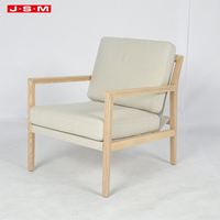 Luxe Wabi-Sabi Nouveau Designer Minimaliste Loisirs Français Morden Fauteuil en Bois Massif