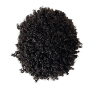 Perruque pour hommes Full Lace pièce de rechange système de cheveux indien réel cheveux humains mâle remplacement 6mm torsion <span class=keywords><strong>afro</strong></span> printemps curl toupet - Product Image 6