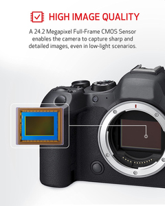 กล้องมิเรอร์เลสฟูลเฟรมรุ่นใหม่ R6 Mark II - ถ่ายภาพนิ่งและวิดีโอ - เซ็นเซอร์ CMOS 24.2MP - ถ่ายภาพต่อเนื่อง - กล้องวิดีโอ 6K แบบโอเวอร์แซมพลิง - Product Image 2