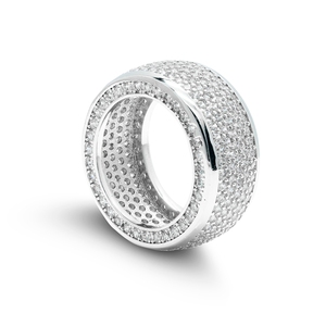 Anéis de Casamento Masculinos em Prata Esterlina 925 com Design Hip Hop, Pavê de Moissanite VVS e Diamantes, Multi Camadas, Estilos Variados e Cravejados - Product Image 4