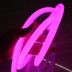 Lumière ronde <span class=keywords><strong>LED</strong></span> rose de 25 mm, lumière <span class=keywords><strong>LED</strong></span> flexible néon à 360 degrés, rouge, jaune, <span class=keywords><strong>bleu</strong></span>, vert, blanc - Product Image 1