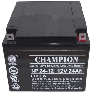 Batterie au plomb régulée à valve scellée Champion 12V 24Ah pour alimentation de secours UPS - Product Image 1