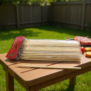 Ensemble de 50 brochettes en bambou de 19,5 cm, outils de grillades durables pour la cuisine en plein air par Zaa modèle Az-7602, fabriqué en Chine - Product Image 2