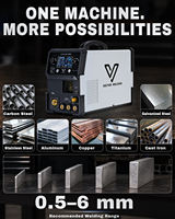 VECTOR 7 en 1, soudeuse MIG sans gaz multifonction, TIG, MMA, découpeuse plasma, machine à souder à double impulsion CTM250PRO