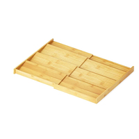 Bambou Cuisine Extensible 4 Niveaux Assaisonnement Stockage Épice Étagère Tiroir Organisateur
