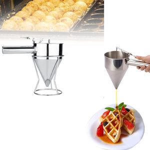 เครื่องจ่ายแป้งแพนเค้กสแตนเลสพร้อมขาตั้ง อุปกรณ์ตกแต่งเค้กและขนม แบบลูกสูบ - Product Image 5