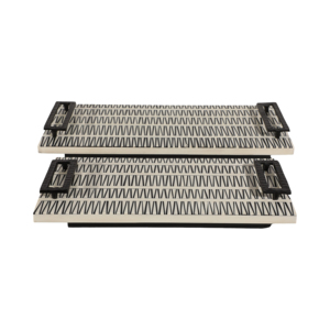 Vassoi Decorativi Moderni con Manici Eleganti per Gioielli o Oggetti Preziosi, Design Rettangolare 12x6 Pollici - Product Image 1