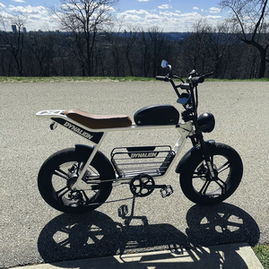จักรยานไฟฟ้าไฮบริดสไตล์เรโทร USA Warehouse 48v Emtb Moped รุ่น K7-2 สำหรับถนนและทางวิบาก ยางใหญ่ - Product Image 6