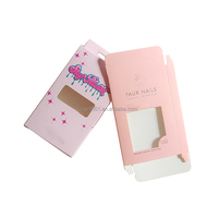 Boîte à ongles vide en marbre rose multicolore ZJ-096, livraison rapide, emballage pour maquillage