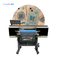 Printer DTF UV dengan 24inche AB film foil emas printer stiker DTY dilengkapi dengan laminasi UV peralatan komersial DTF