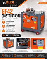 Machine à cintrer les étriers en acier au carbone automatique haute productivité 380V 220V personnalisée en usine GF42