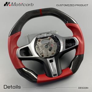 Volante Deportivo Personalizado de Fibra de Carbono Estilo Rojo para BMW G20 G21 G22 G30 G31 X3 X4 X5 G01 G02 G05 G80 G29 M2 M3 M4 2017-2026 - Product Image 3