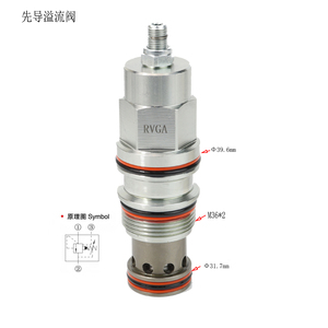 Vannes hydrauliques à cartouche RVGA RVEE RVBA RVCA, à commande pilote, de surpression, réglables manuellement, pour le contrôle de la pression marine - Product Image 5