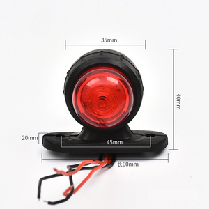 2PCS Feux de position latéraux à <span class=keywords><strong>LED</strong></span> 12v 24v Feux de gabarit avant et arrière pour camion Feux de gabarit pour remorque, van et <span class=keywords><strong>caravane</strong></span> - Product Image 2