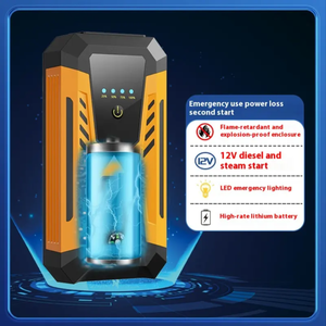 Профессиональное портативное пусковое устройство для автомобиля 12В с пиковой током 1000А, емкостью 10000 мАч, интеллектуальной зарядкой и LED-дисплеем для экстренного запуска двигателя - Product Image 2