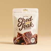 Sachet Doypack Personnalisé Jetable en Mylar Sous Vide avec Fermeture Zip, Impression Flexo PE pour Emballage de Bœuf Séché et Chips de Pomme de Terre