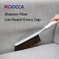 Brosse à poussière pour lit KOOCCA avec manche en plastique, balai pour lit, brosse à poussière pour sol, brosse à poussière pour canapé, tapis, table