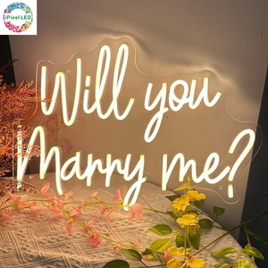 Ipixel bạn sẽ kết hôn với tôi dấu hiệu Neon hot-bán tùy chỉnh Acrylic Led Neon ánh sáng cho tiệc cưới Ngày Valentine Neon dấu hiệu - Product Image 5