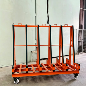 Carretilla de Plataforma Plana Tipo A de Alta Resistencia, Plataforma de Acero Laminado en Frío de 120x75cm, Capacidad de 1500kg, Ruedas Silenciosas de 8'', Mango Plegable - Product Image 4
