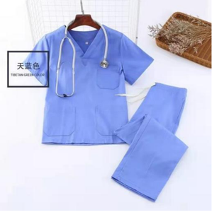 Style Scrubs Unisex Bolsillos Tops Pantalones de trabajo de pierna recta para belleza médica Clínica de salón dental - Product Image 2