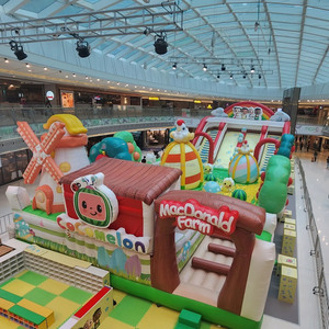 <strong>Happy</strong> Kids Moon Inflatable Moonwalk Jumper <strong>Bouncer</strong> Bouncy Castle Bounce House Party Rental Combo for Sale - Product Image 4