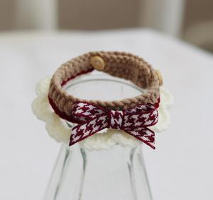 <span class=keywords><strong>Collar</strong></span> ajustable para perro pequeño y cachorro, hecho a mano, con pajarita - Product Image 5