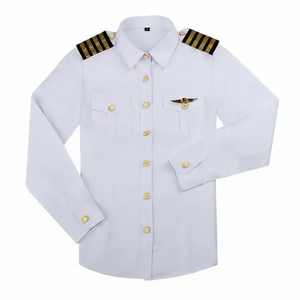 Uniformes d'hôtesse de l'air et de pilote personnalisés manches complètes de haute qualité, service ODM et OEM d'uniforme de compagnie aérienne en gros disponible - Product Image 1