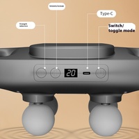 Masseur musculaire vibrant à 4 têtes Batterie Muscle Tissue Sports Best Deep Body Massage Gun