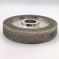Meule d'angle électrolytique diamantée vitrifiée pour applications métalliques, grain 80, polissage et ébavurage